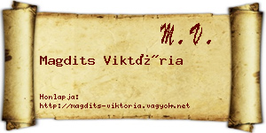 Magdits Viktória névjegykártya